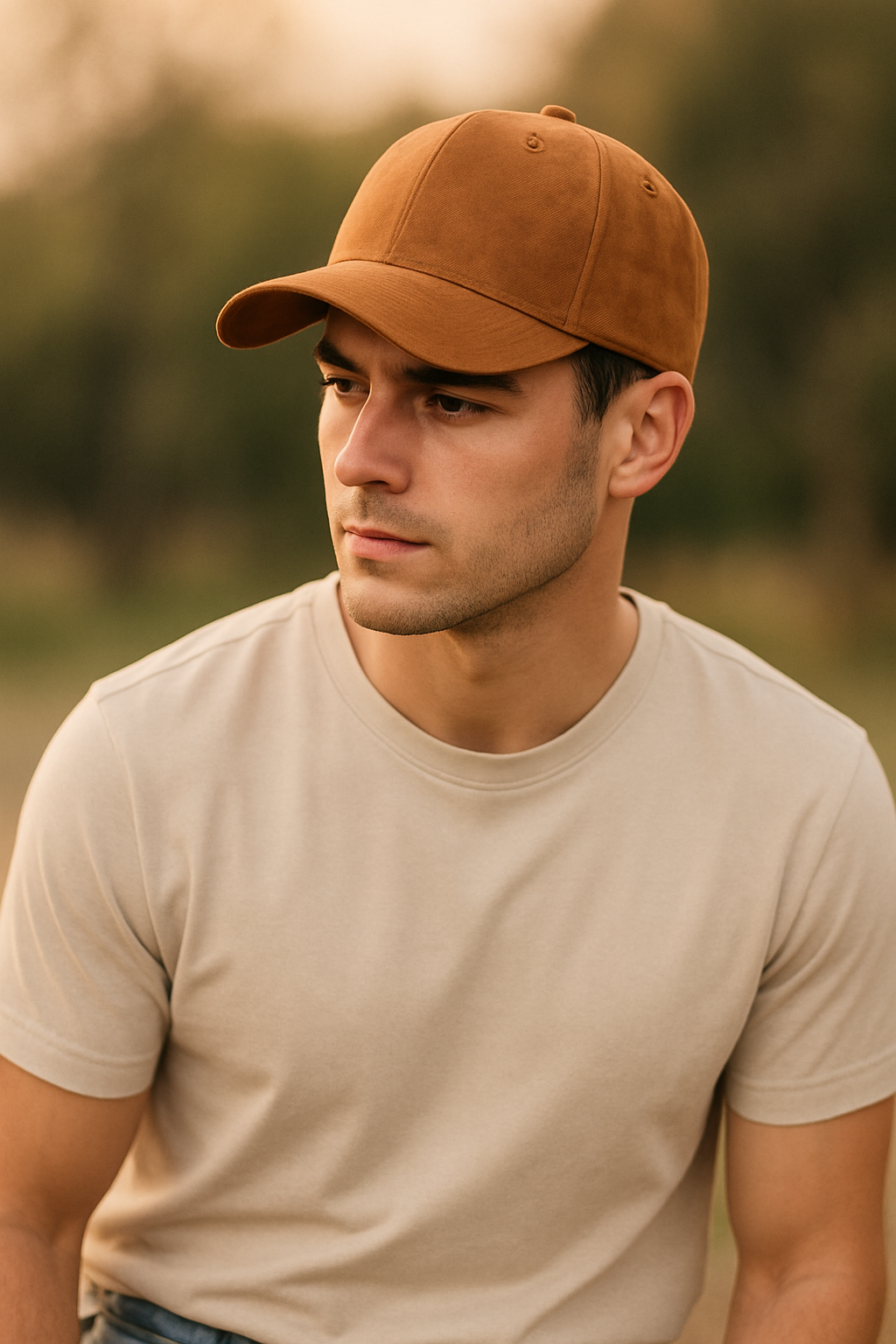 BASEBALL CAP - LIGHT BROWN