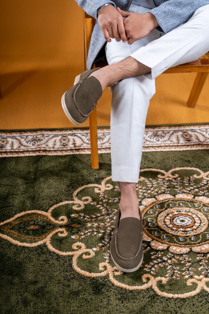 Verona Old Money Loafer - Olive Brown