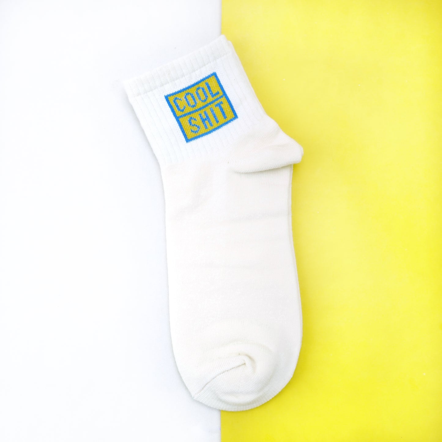 Cool Shit Socks - White