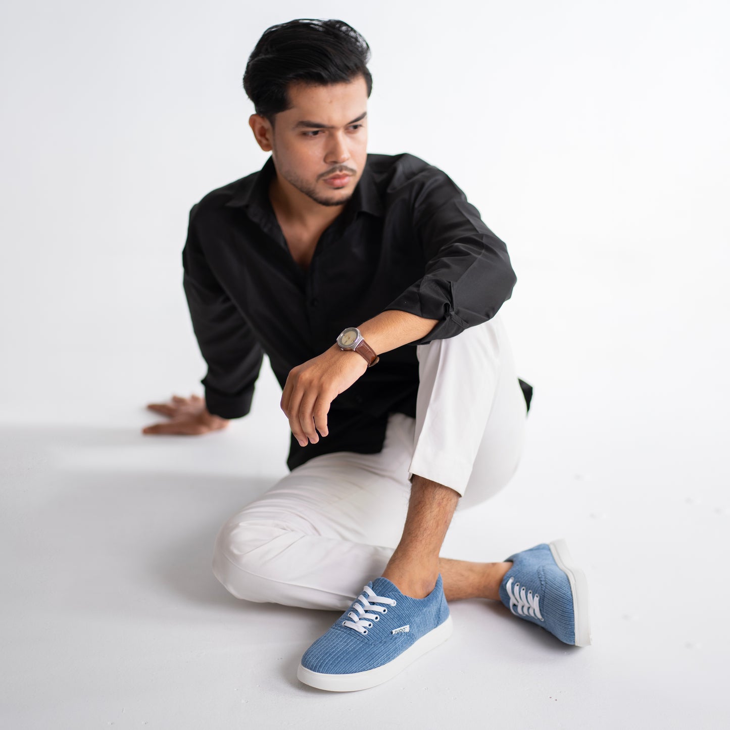 Zuqo Men's Sneaker  - Sky Blue
