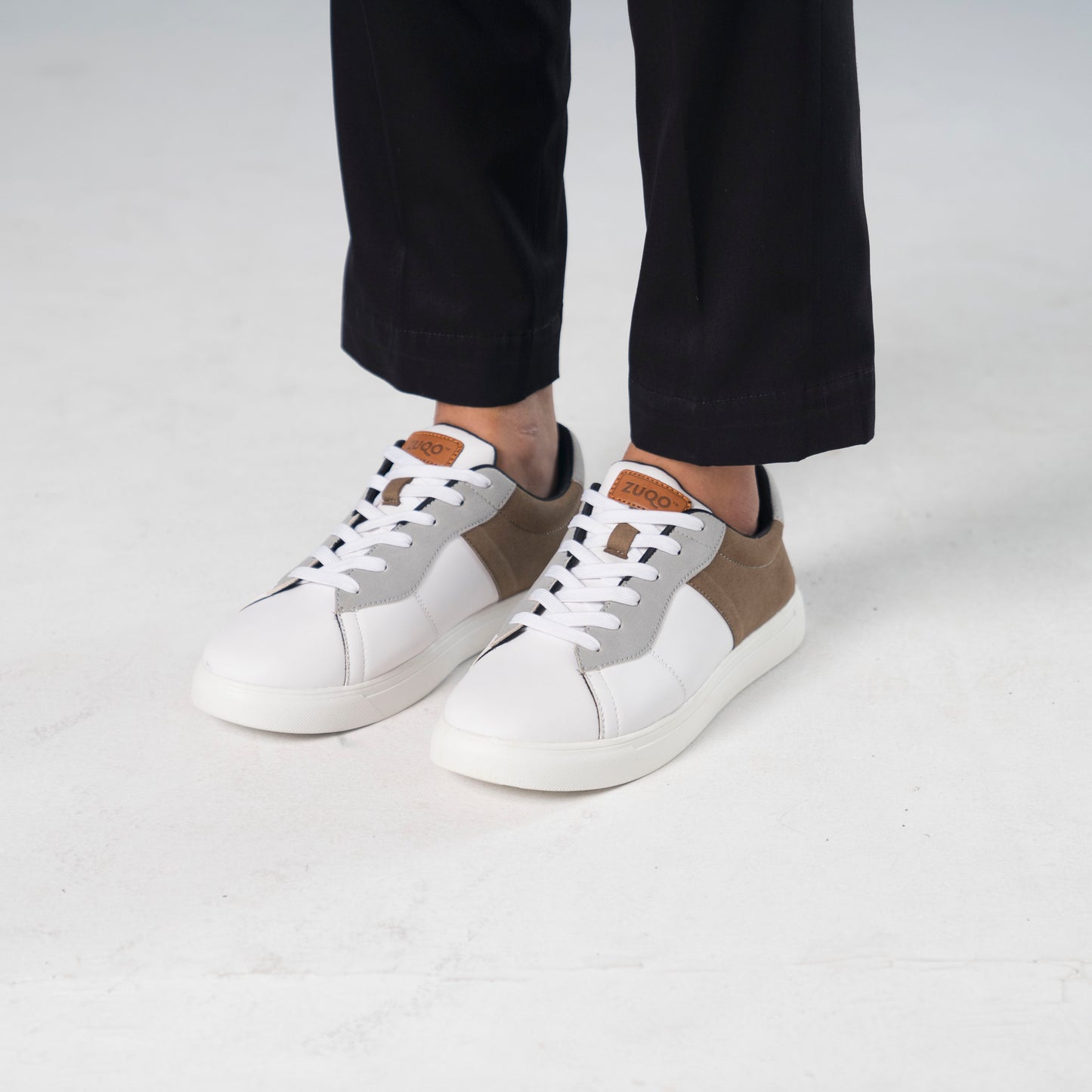 Zuqo Mens Sneaker Pulse : Moca
