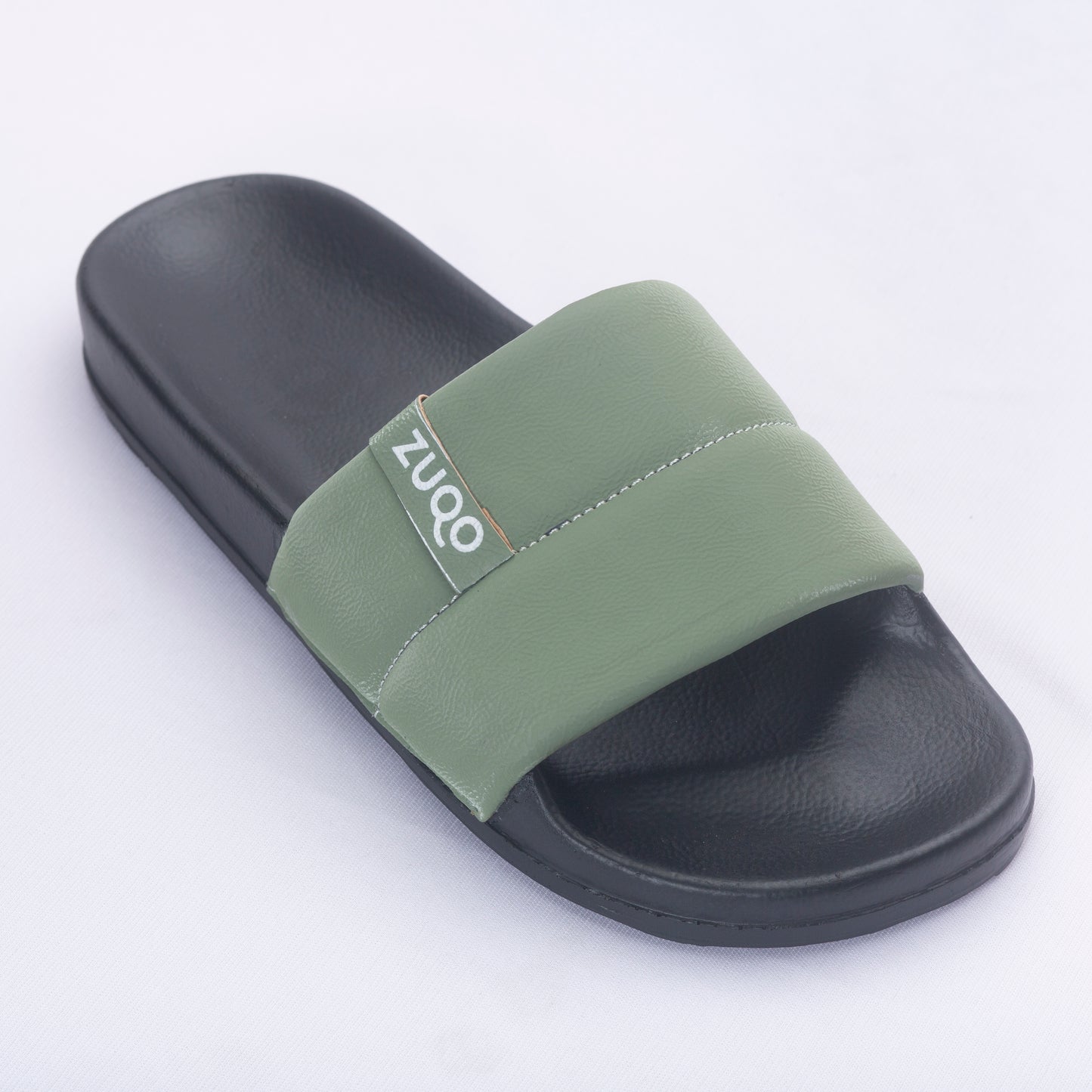 Zuqo Mens Slides / Slipper - Olive