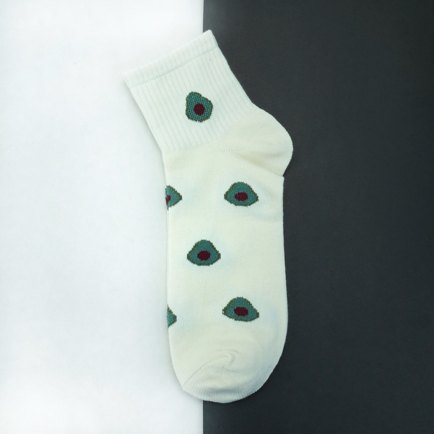 Avocado  Socks - White