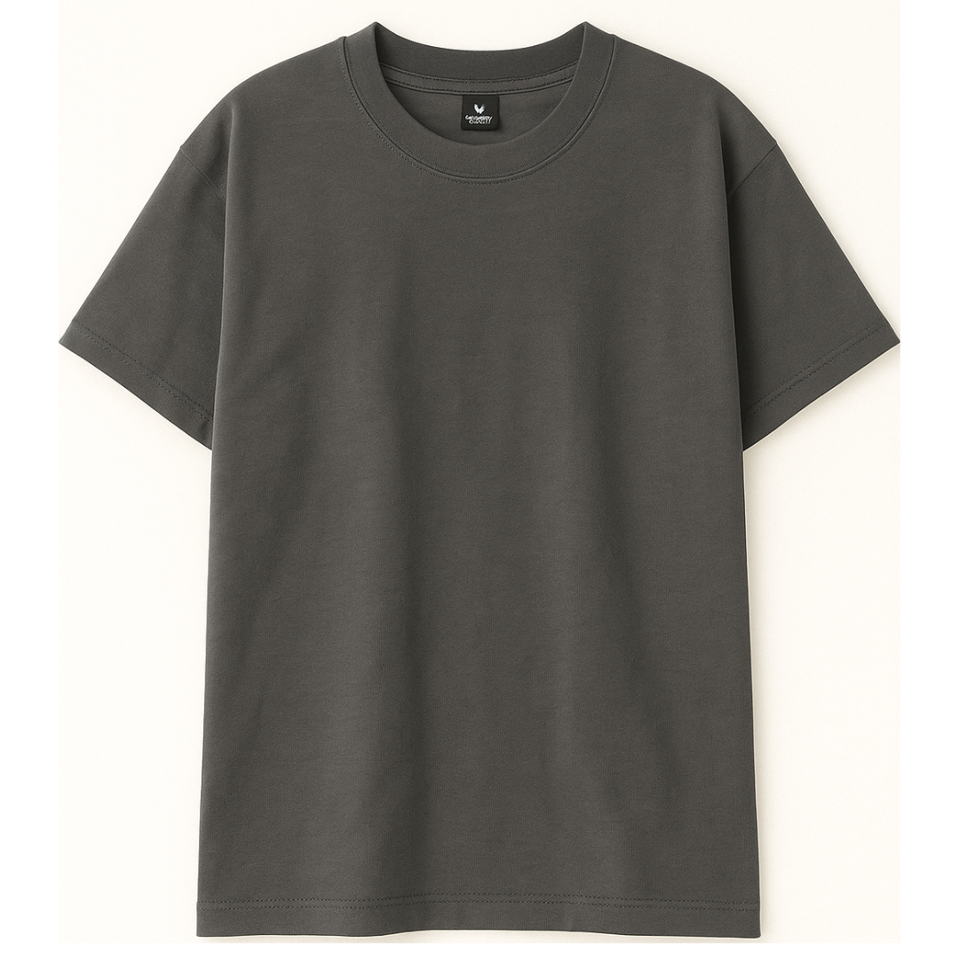 Drop Shoulder T shirt - Gray – ZUQO