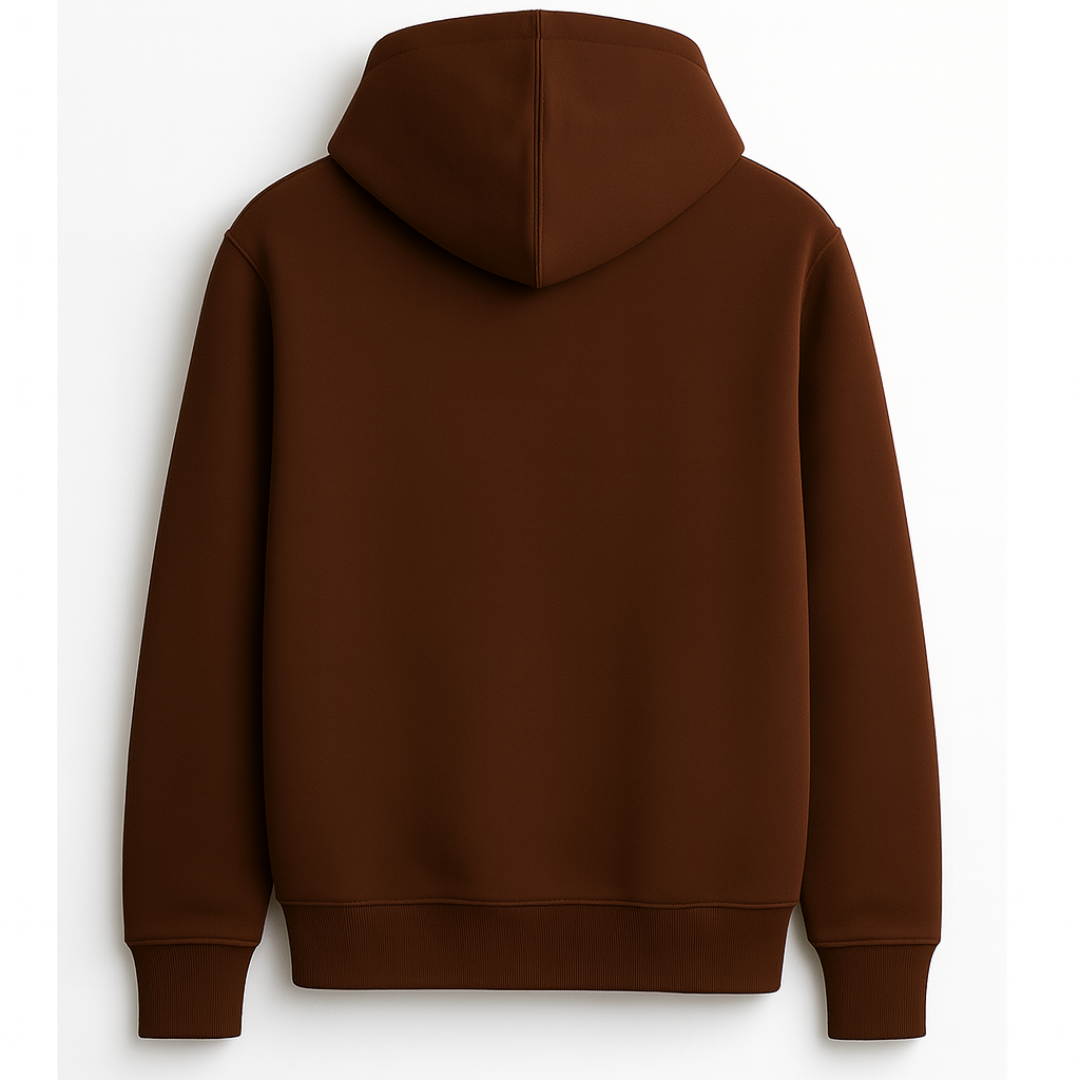 CUSTOM MEN'S T HOODIE : COFFEE