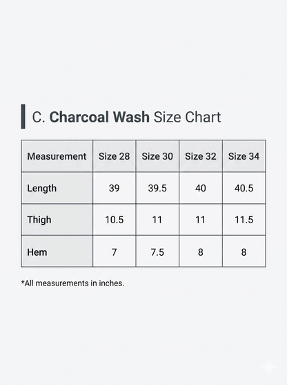 Denim Pant | Charcoal