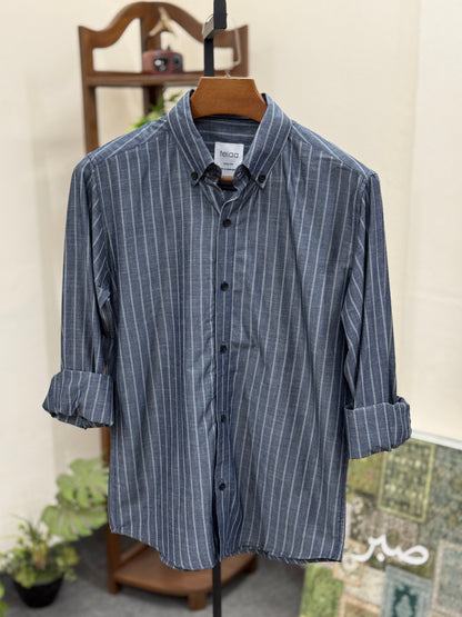 Full Sleeve Shirt | Slate Stripe
