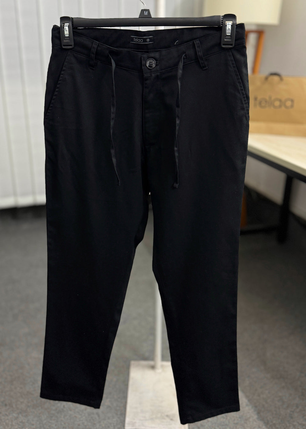 Soft Structure Pants | Noir