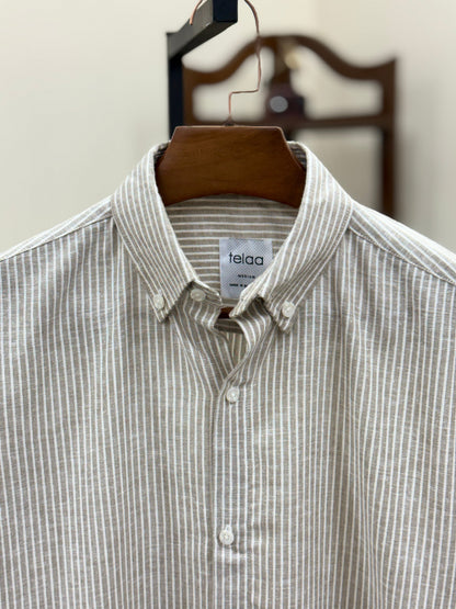 Full Sleeve Shirt | Sand Stripe