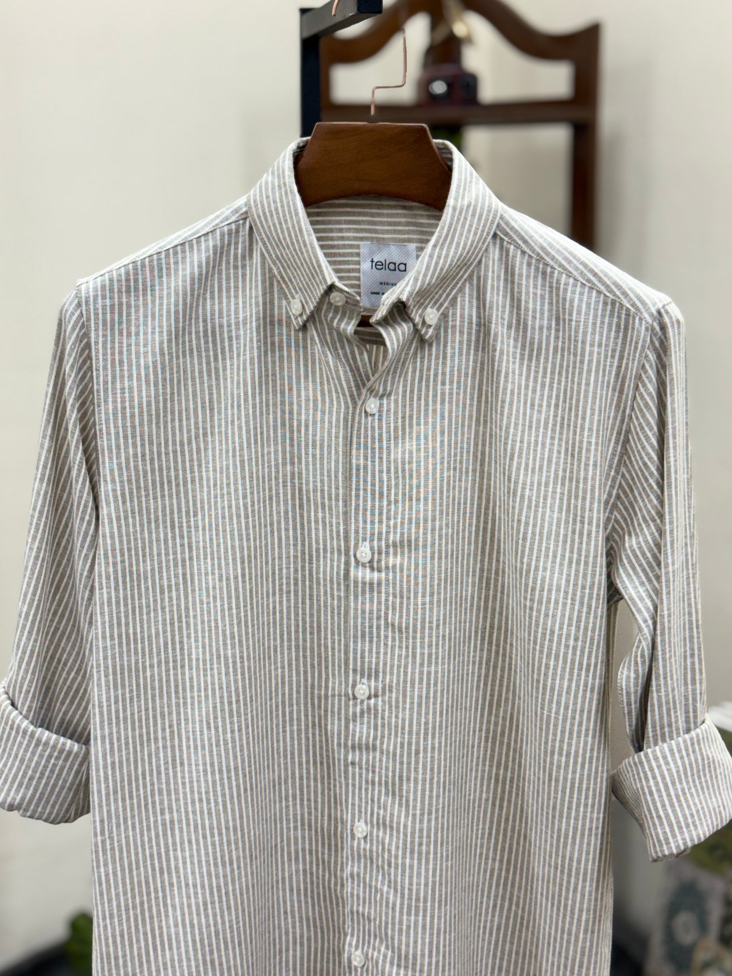 Full Sleeve Shirt | Sand Stripe