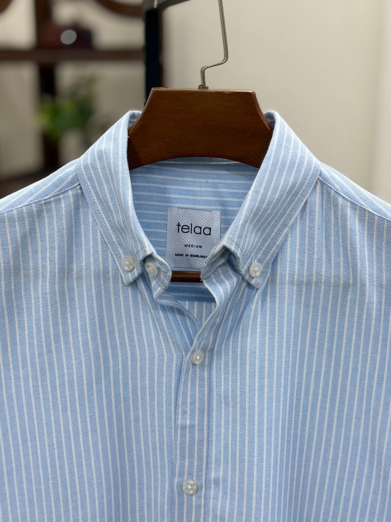 Full Sleeve Shirt | Sky Stripe