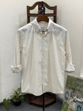 Full Sleeve Shirt | Ivory Dot