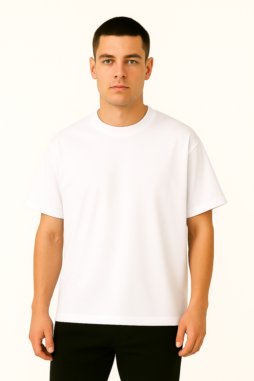 Drop Shoulder T shirt - White product image 2