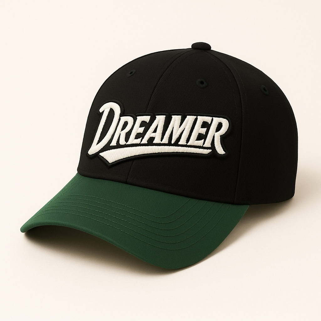 BASEBALL CAP GREEN BLACK - DREAMER