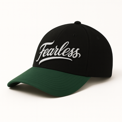 BASEBALL CAP GREEN BLACK - FEARLESS