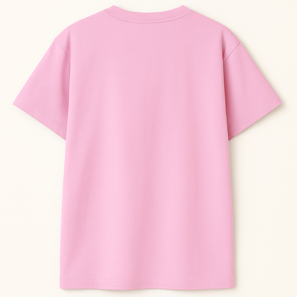 CUSTOM MEN'S T SHIRT : BABY PINK