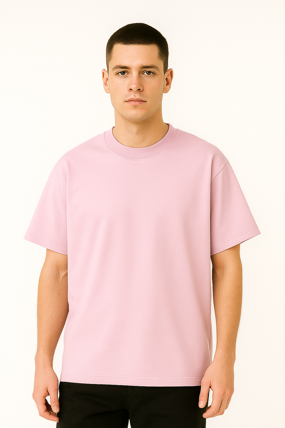 Drop Shoulder T shirt - Baby Pink product image 2