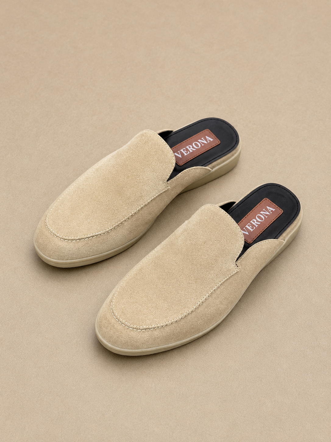 Verona Mules  - Sand Beige