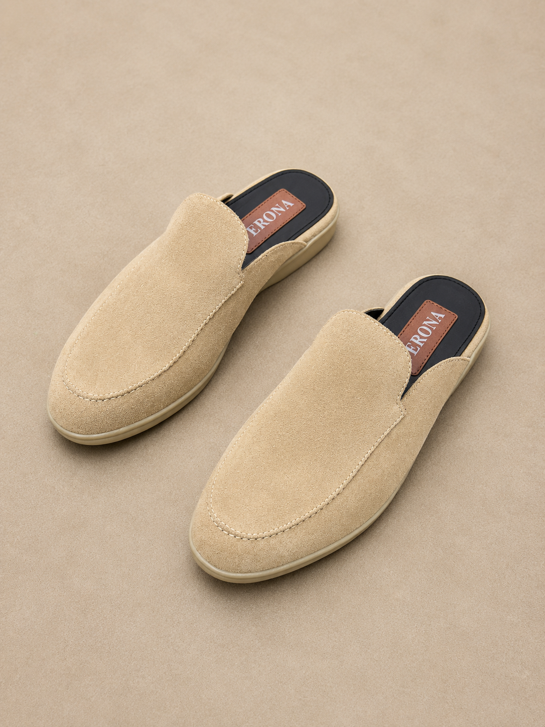 Verona Mules  - Sand Beige