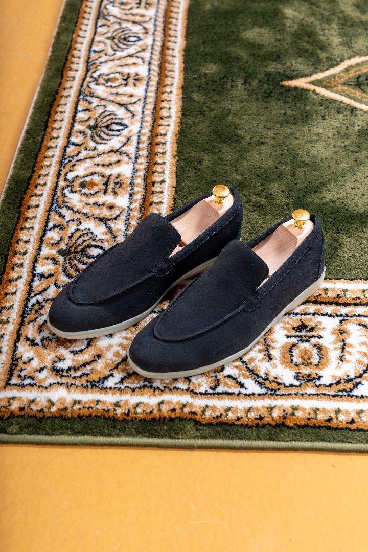 Verona Old Money Loafer  - Suede Black