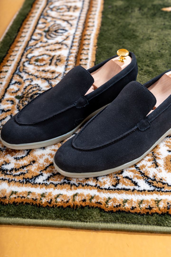 Verona Old Money Loafer  - Suede Black