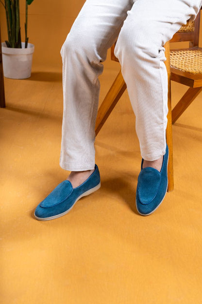 Verona  Belgian Loafer   - Ocean Blue