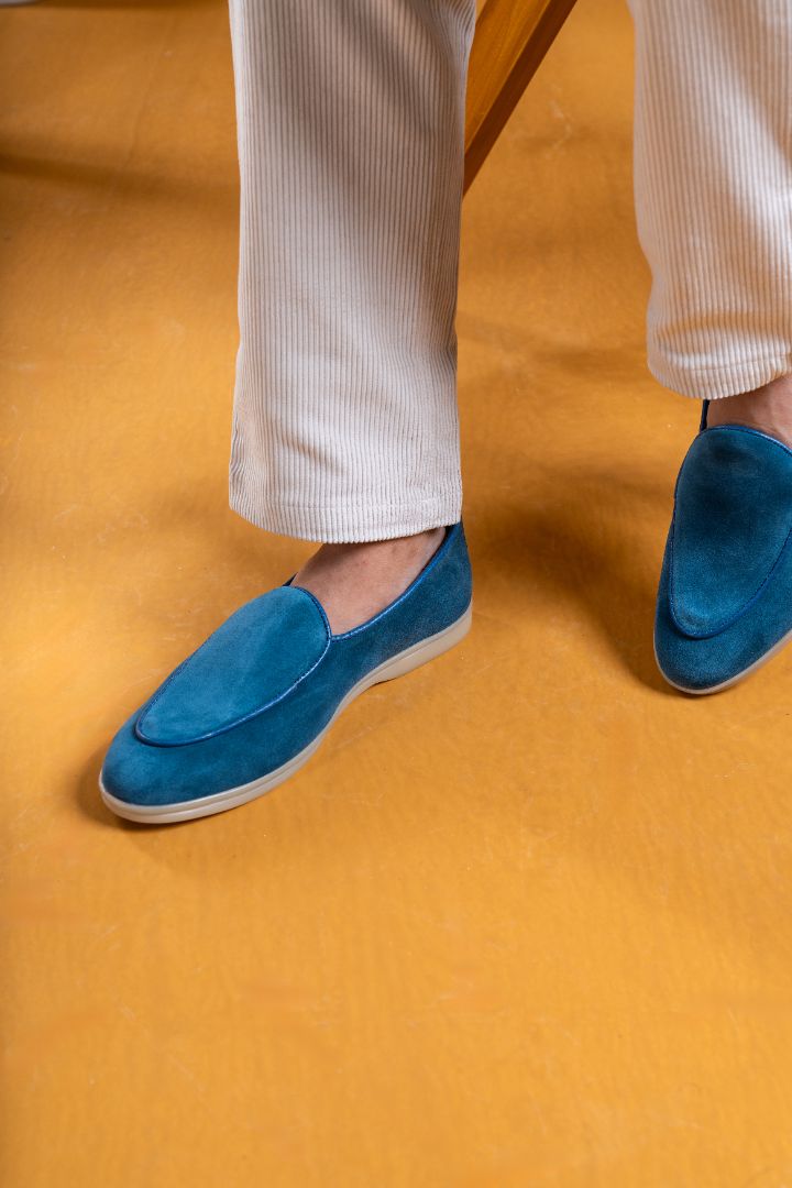 Verona  Belgian Loafer   - Ocean Blue