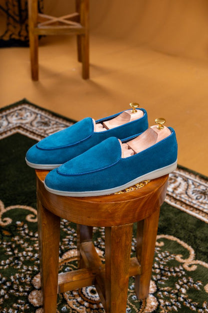 Verona  Belgian Loafer   - Ocean Blue