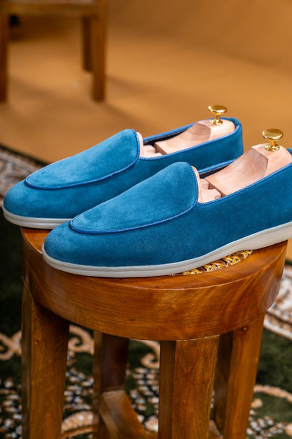 Verona  Belgian Loafer   - Ocean Blue