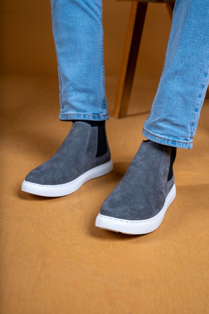 Zuqo Mens Chelsea Boot   - Hustle Ash