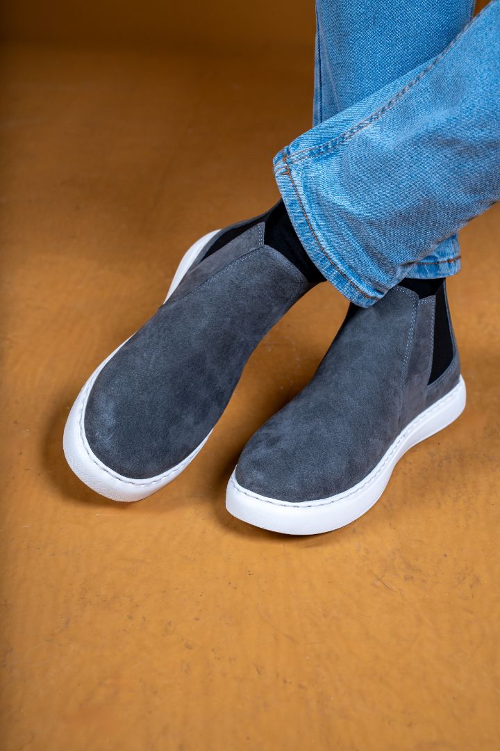 Zuqo Mens Chelsea Boot   - Hustle Ash