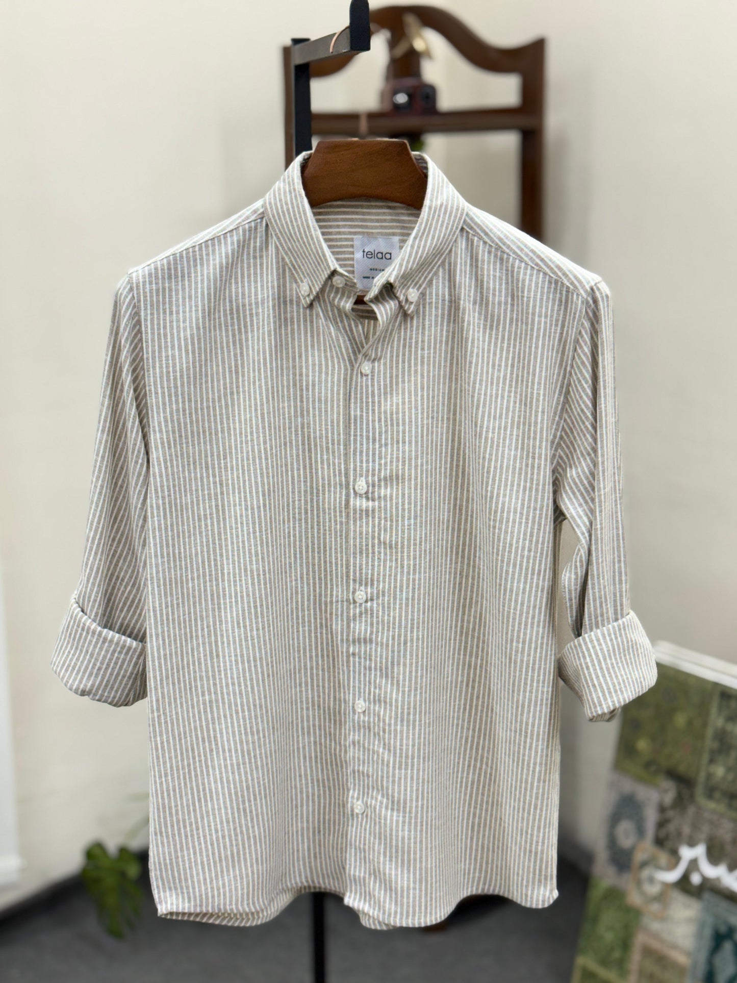Full Sleeve Shirt | Sand Stripe