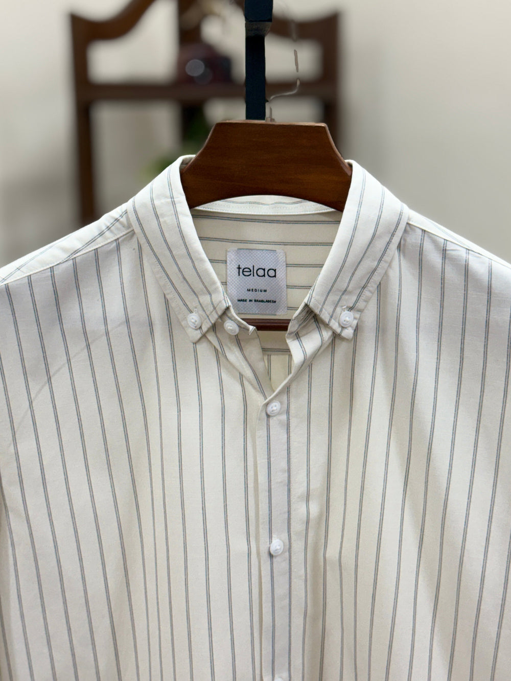 Full Sleeve Shirt | Ivory Stripe