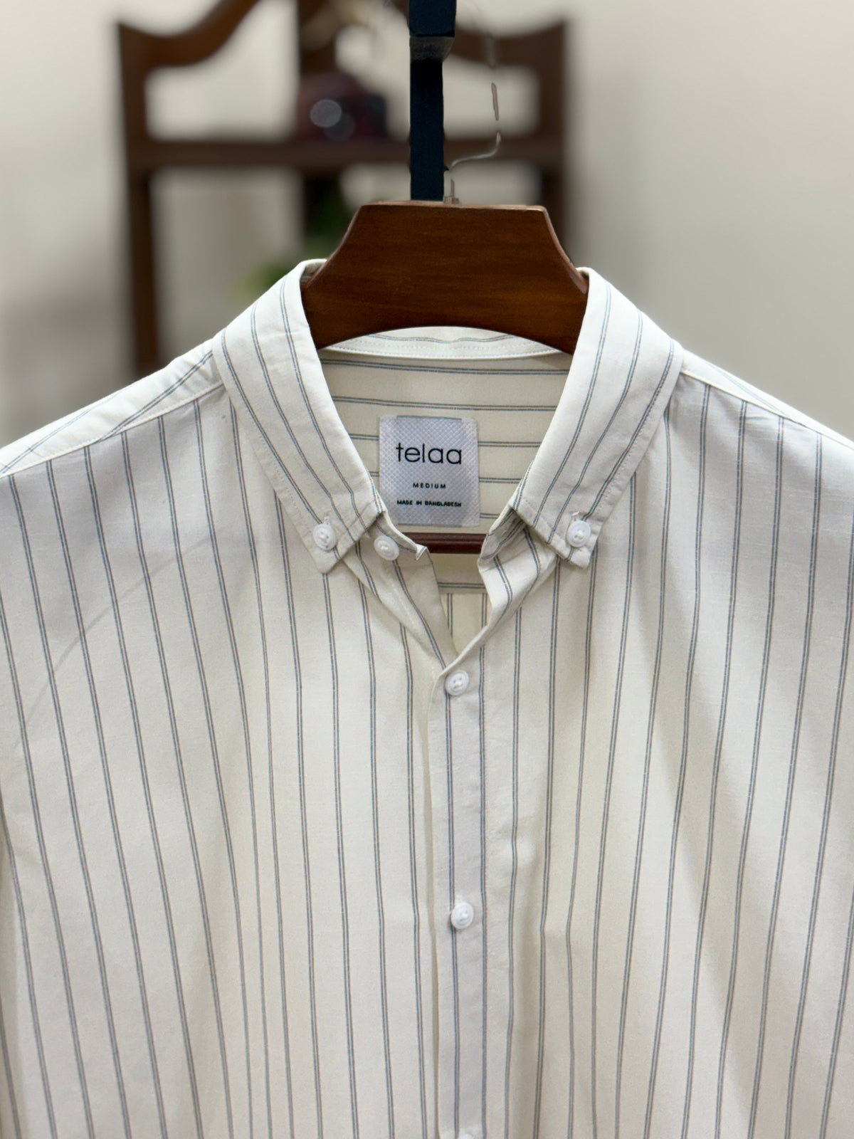 Full Sleeve Shirt | Ivory Stripe