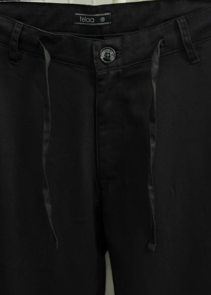 Soft Structure Pants | Noir