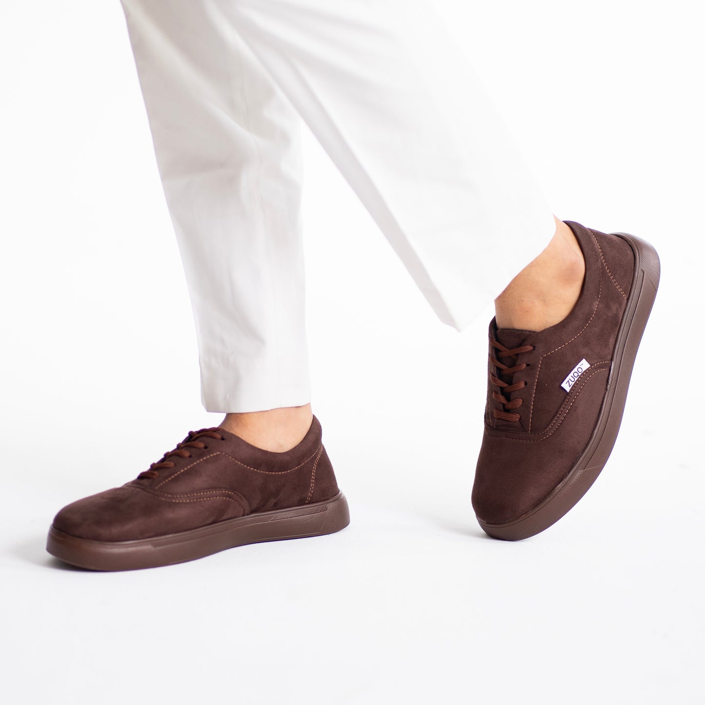Zuqo Men's Sneaker  - Suede Coffee