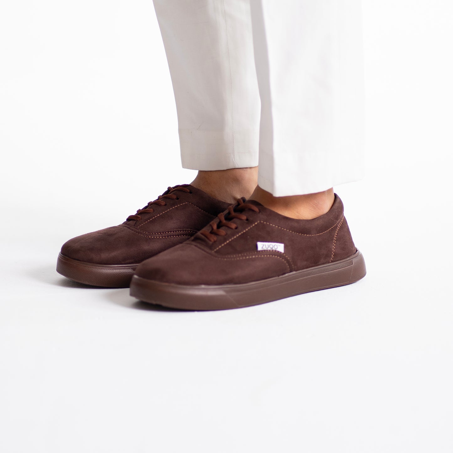 Zuqo Men's Sneaker  - Suede Coffee