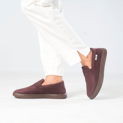 Zuqo Mens Sneaker Active - Suede Coffee