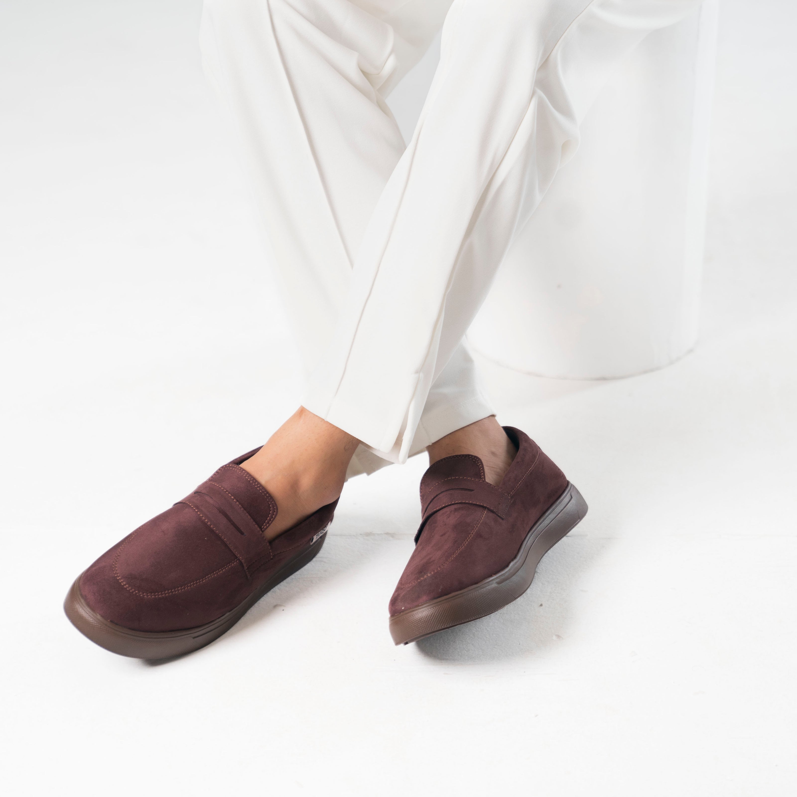 Zuqo Mens Sneaker Active - Suede Coffee
