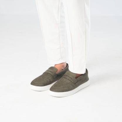 Zuqo Mens sneaker Active - Suede Olive