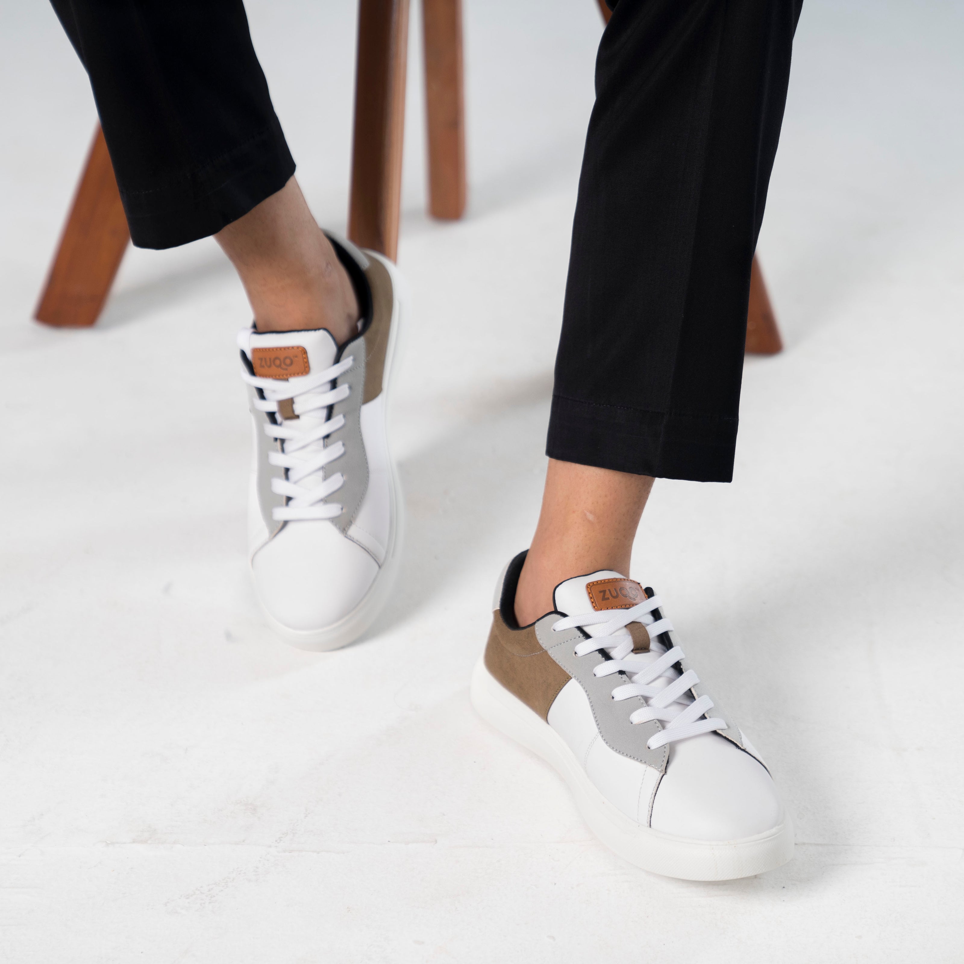 Zuqo Mens Sneaker Pulse : Moca