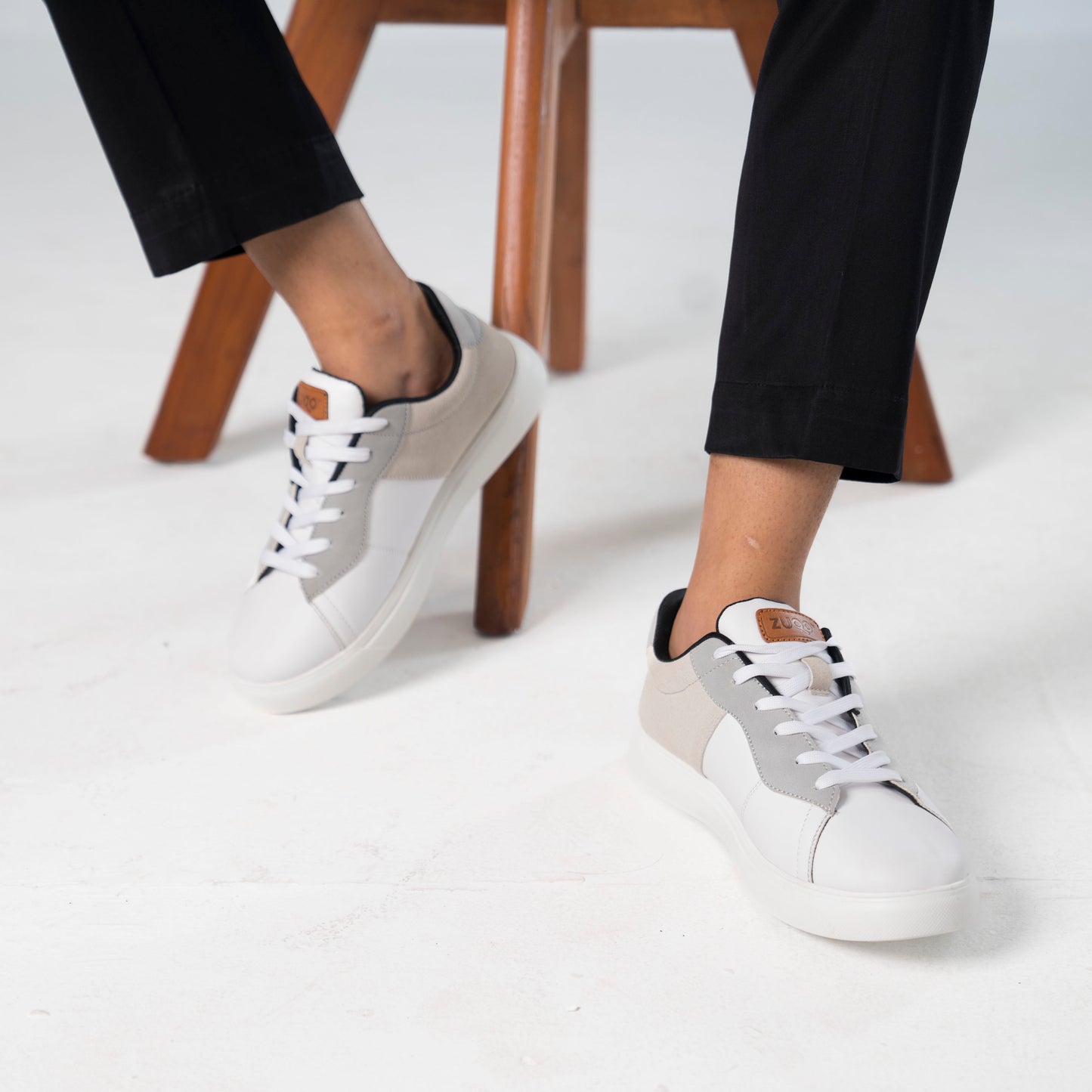 Zuqo Mens Sneaker Pulse : Ash