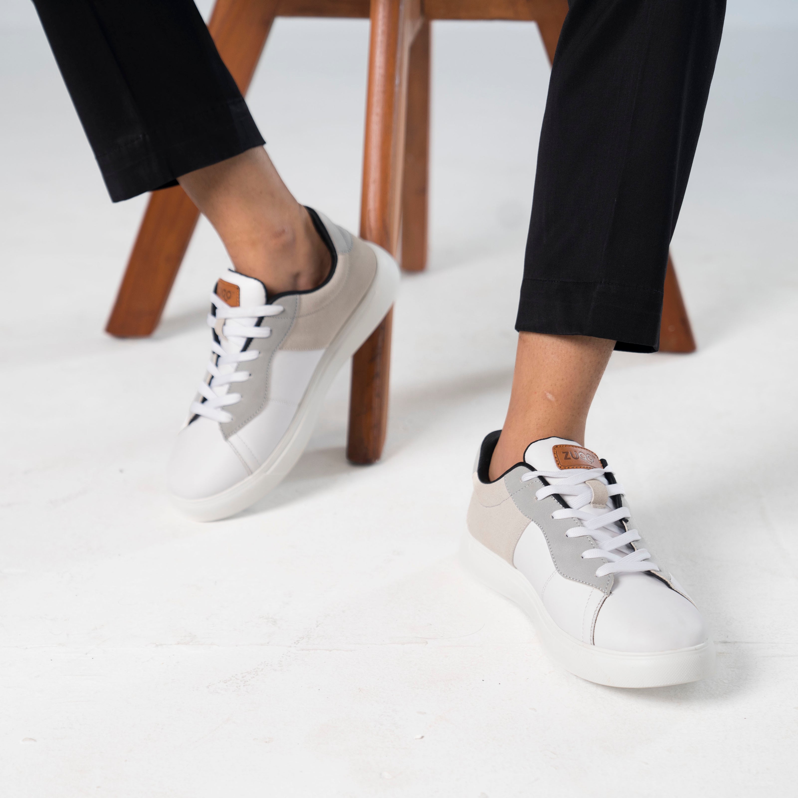 Zuqo Mens Sneaker Pulse : Ash