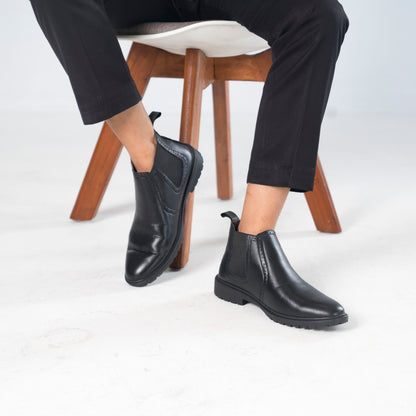 Zuqo Mens Chelsea Boot   -  Prime Black