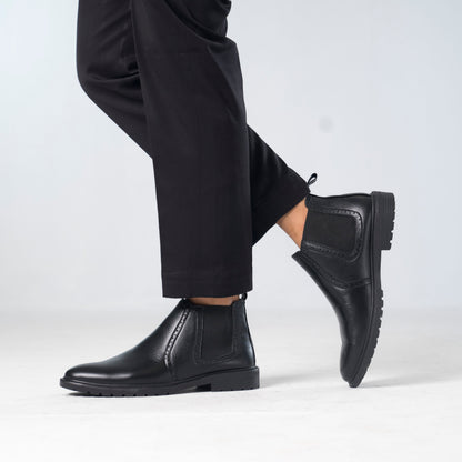 Zuqo Mens Chelsea Boot   -  Prime Black