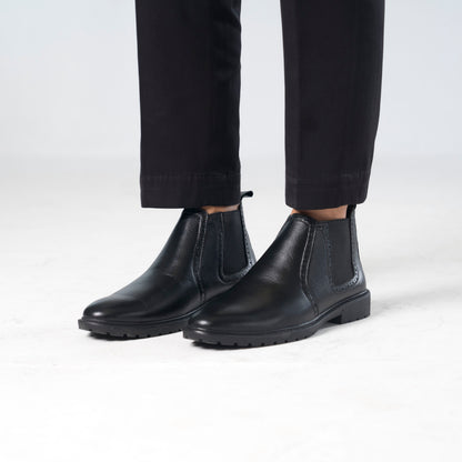 Zuqo Mens Chelsea Boot   -  Prime Black