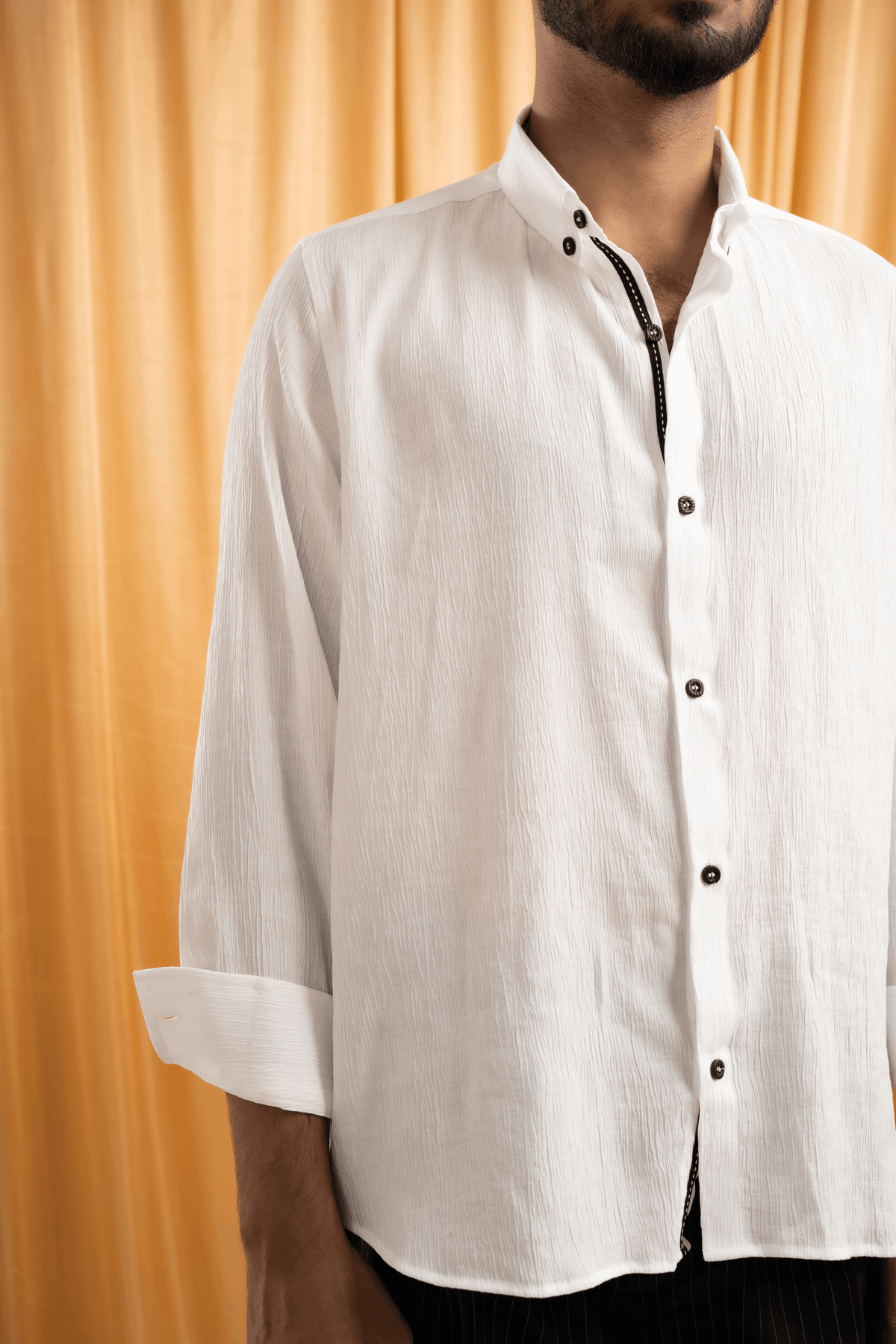 Full Sleeve Shirt | Solid White - Telaa