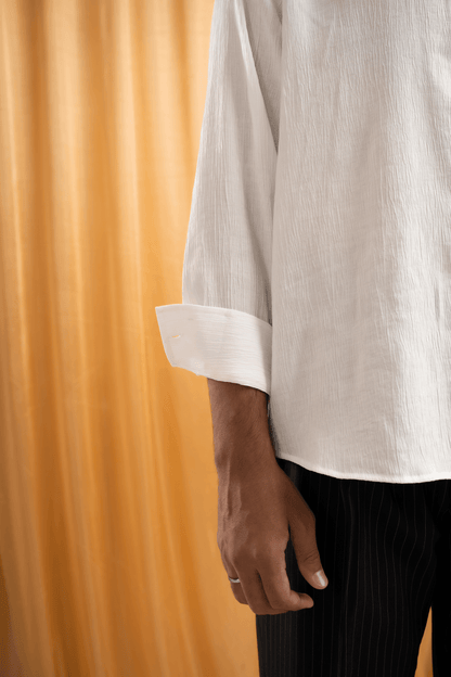 Full Sleeve Shirt | Solid White - Telaa
