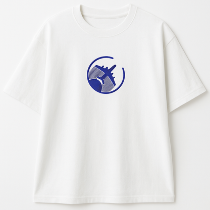 Embroidery  Drop Shoulder  T Shirt - Velocity