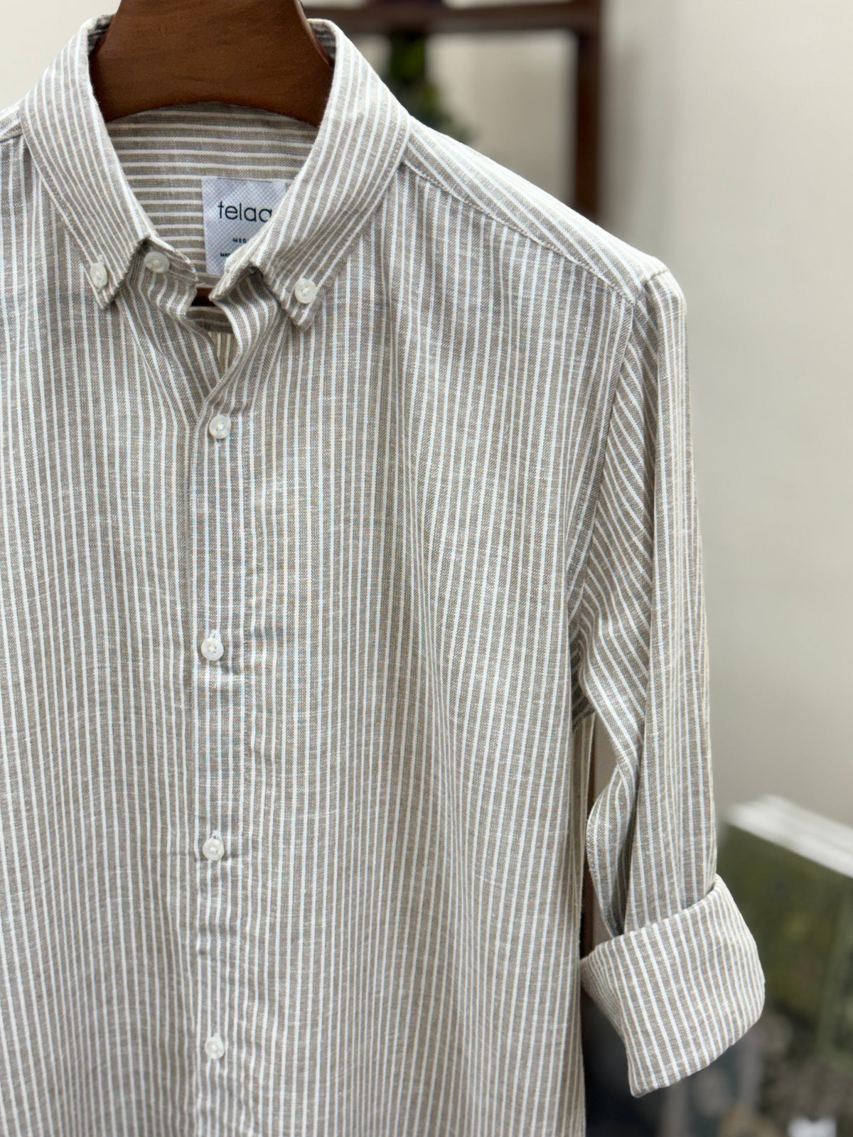 Full Sleeve Shirt | Sand Stripe
